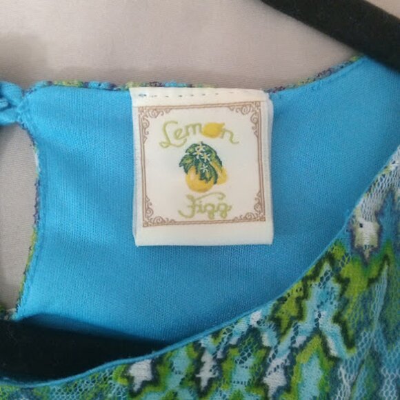 LEMON FIZZ | Girls Y2K Mesh Zig Zag Chevron Retro Mod A-Line Shift Dress 14 - Picture 13 of 15